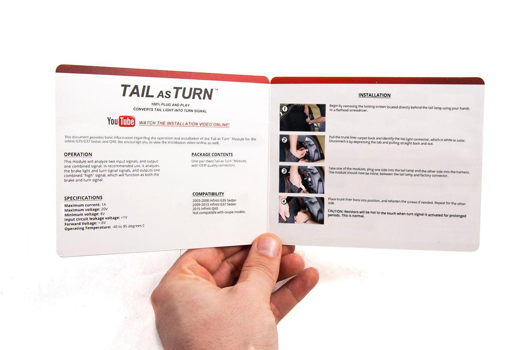 Tail as Turn Module 2003-2008 G35/ 2009-2013 G37 Sedan (Pair) Diode Dynamics-5