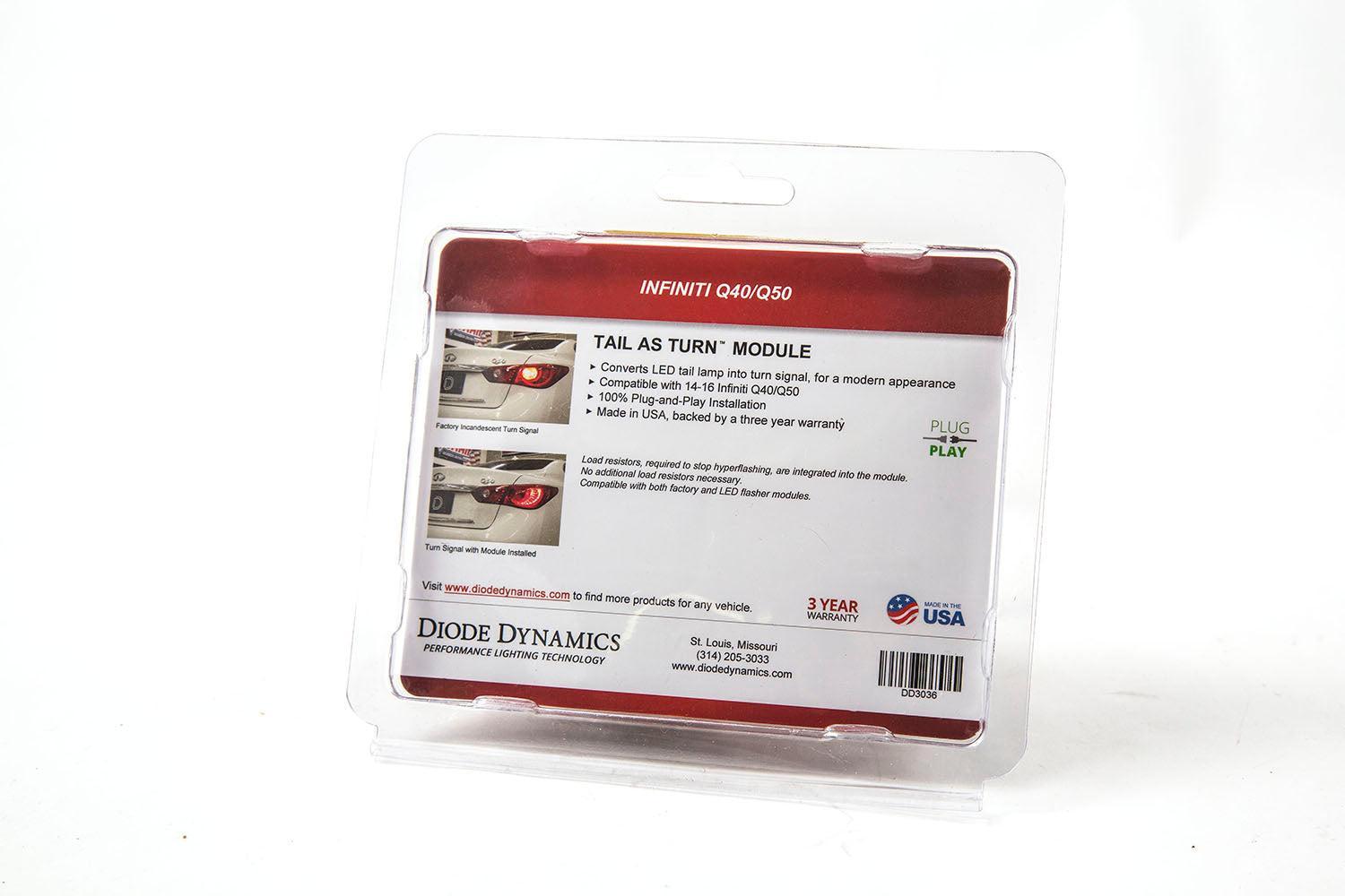 Tail as Turn Module 2014-2017 Infiniti Q50 Sedan (Pair) Diode Dynamics-3