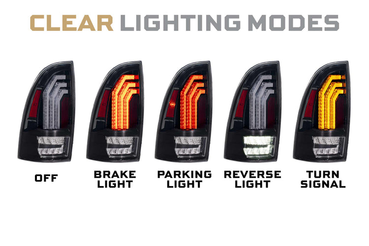Toyota Tacoma (05-15): Morimoto XB LED Tail Lights (Clear)-5