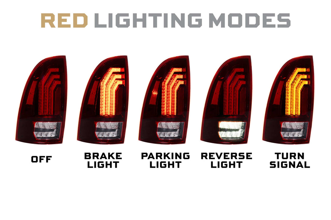 Toyota Tacoma (05-15): Morimoto XB LED Tail Lights (Red)-6