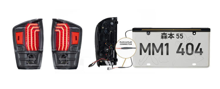 Toyota Tacoma 16+: Morimoto XB LED Tails (Pair / Clear Lens)-9