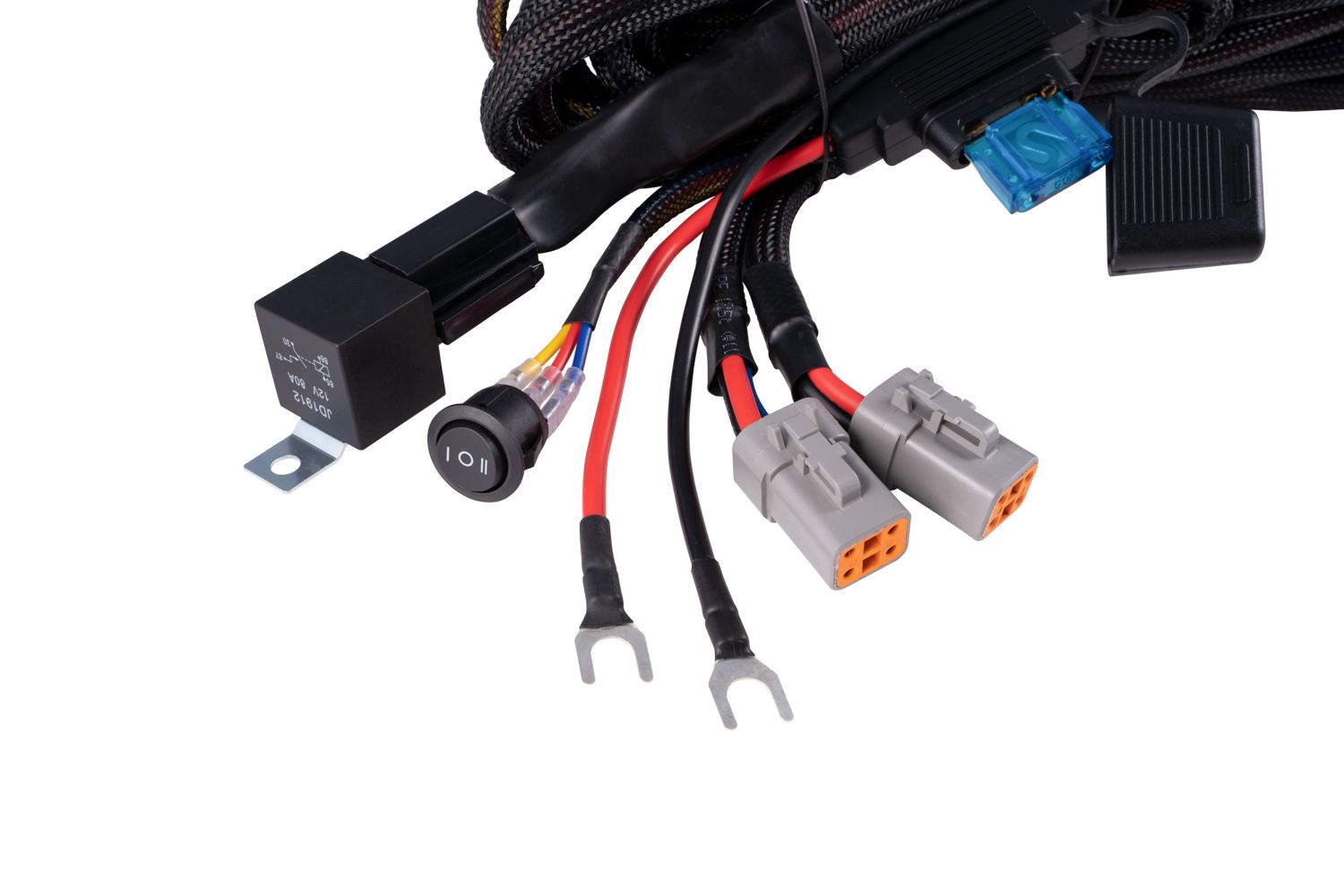 Ultra Heavy Duty Dual Output 4-pin Wiring Harness (with backlight)-DD4124