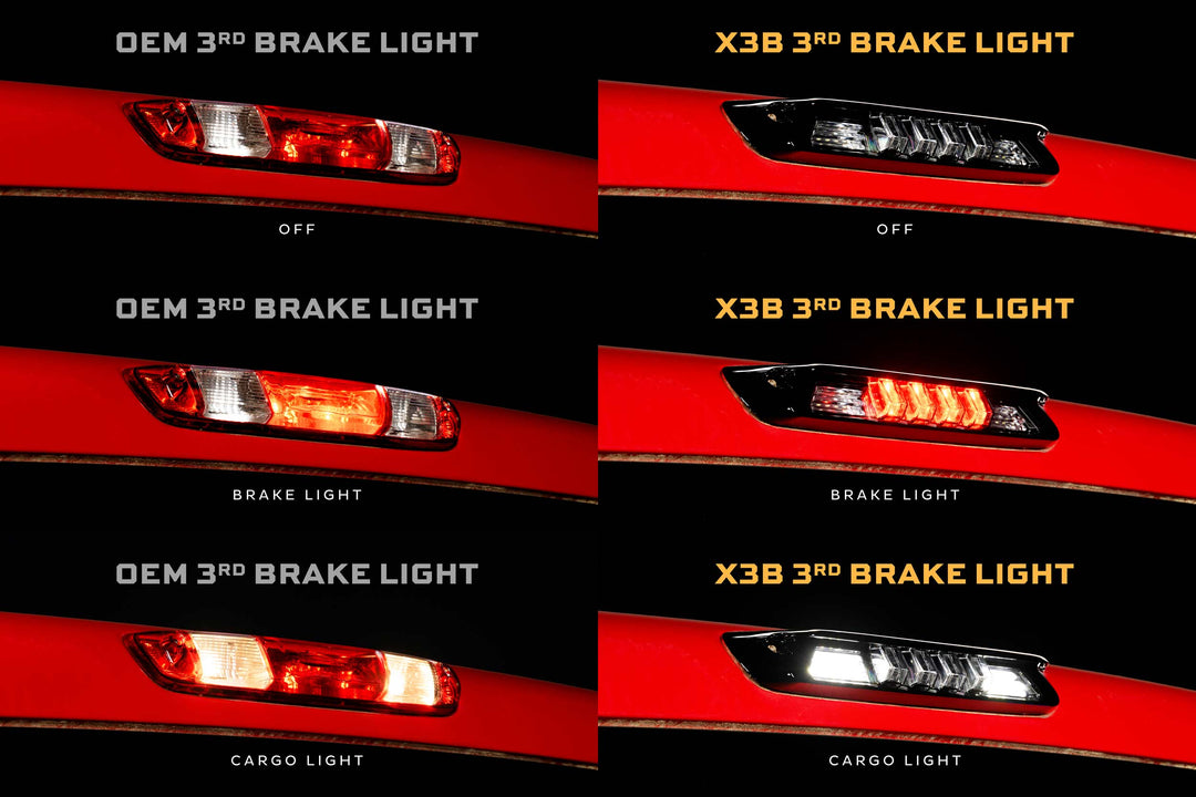 X3B LED Third Brake Light: 07-14 Silverado/ Sierra/ Hummer H3T-8