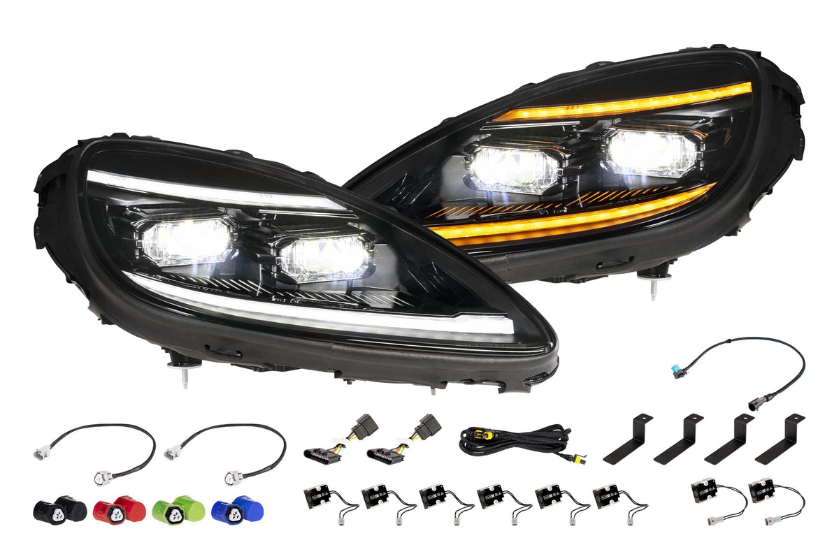 XB Evo Headlights: 05-13 Corvette C6 (Set)-2