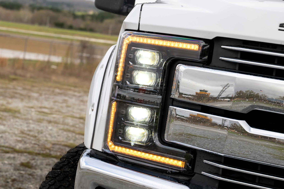 XB Evo Headlights: 17-19 Ford Super Duty (Set)-17