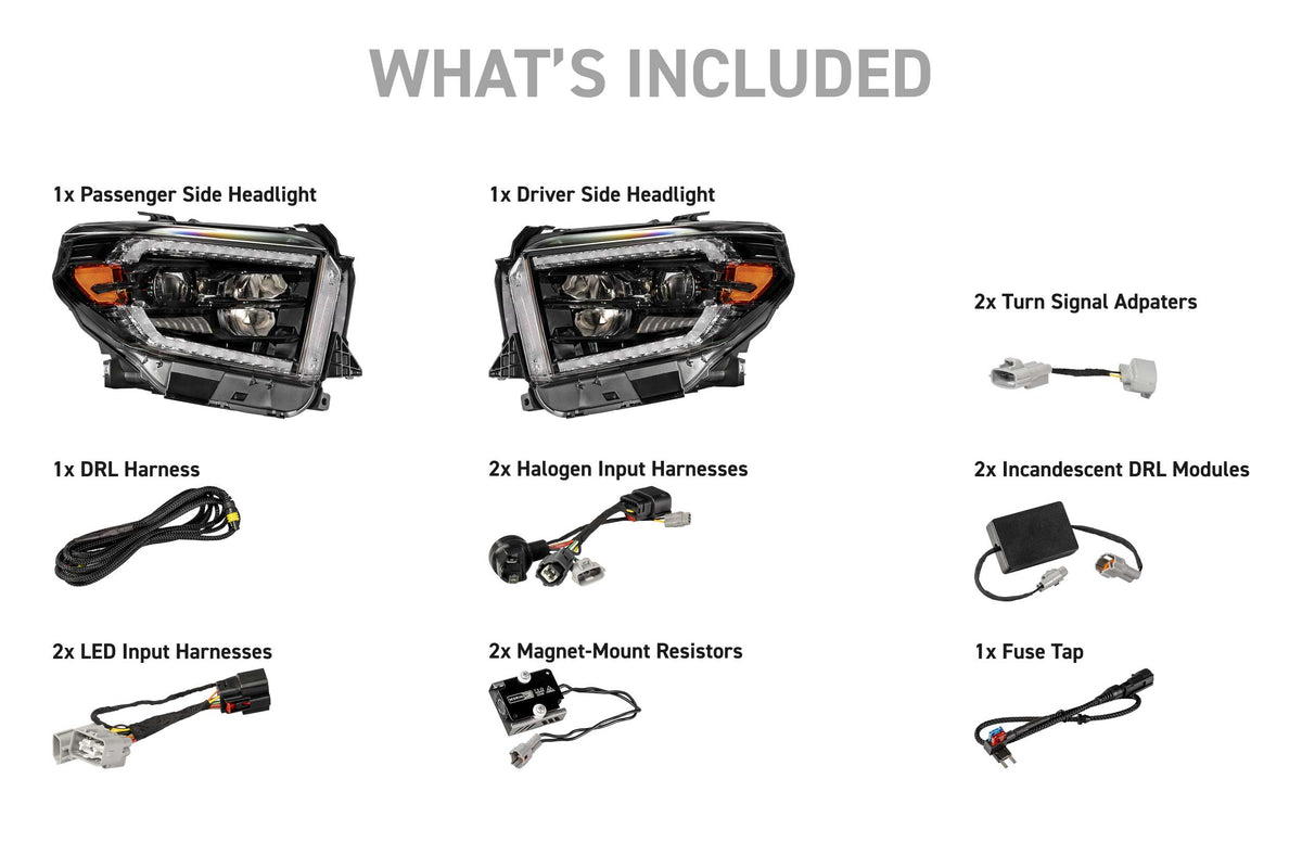 XB Evo Hybrid Headlights: 14-21 Toyota Tundra (Set)-3