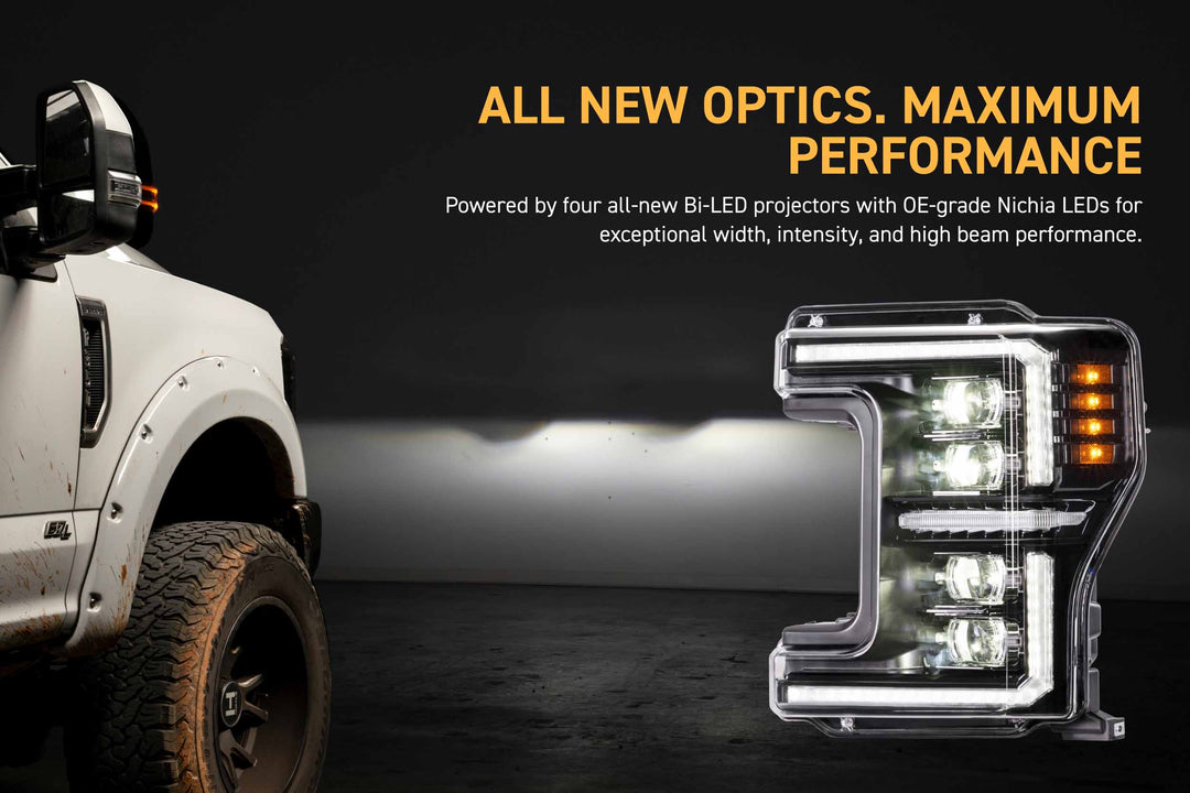 XB Evo Hybrid Headlights: 17-19 Ford Super Duty (Set)-9