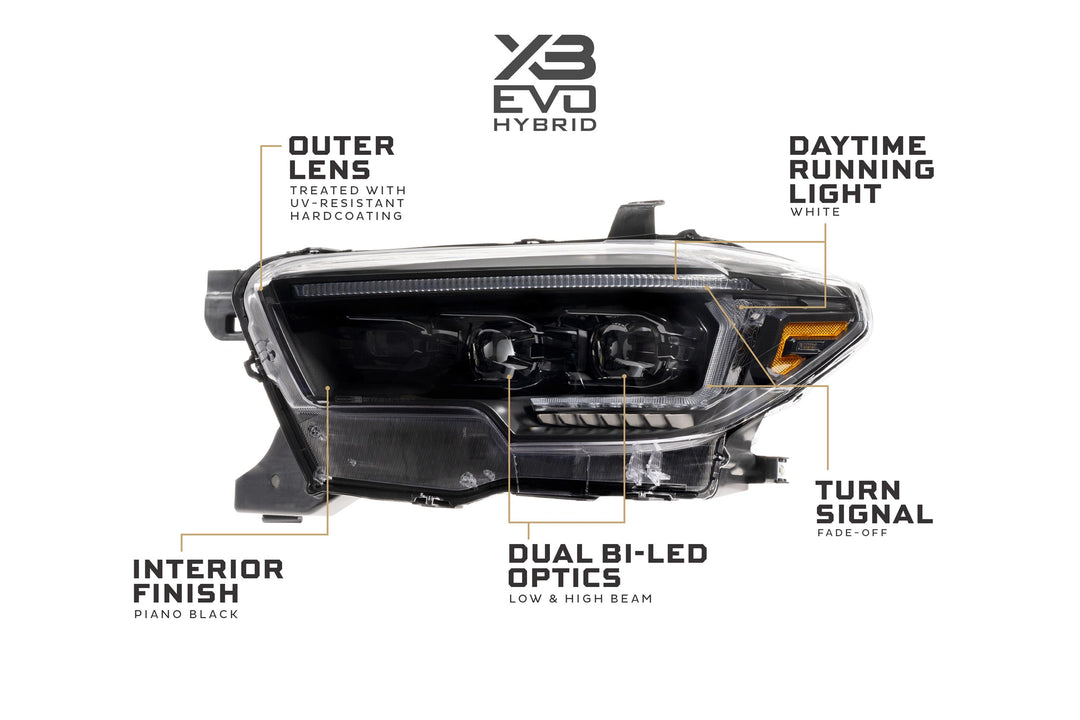 XB Evo Hybrid Headlights: Toyota Tacoma (16-23 / Set)-6