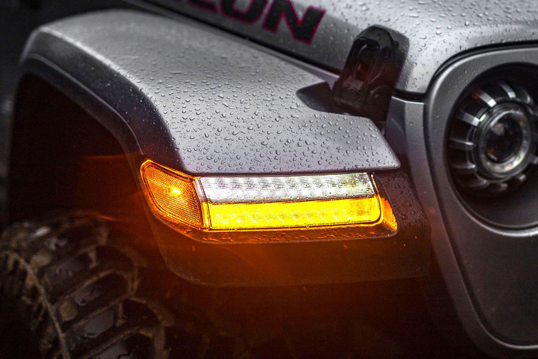 XB LED Sidemakers: Jeep Wrangler JL (18+) (Pair / Smoked)-LF511