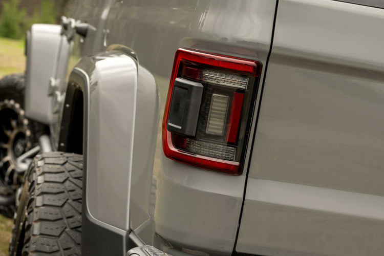 XB LED Tail Lights: 2020+ Gladiator JT (Red Lens / Set)-14