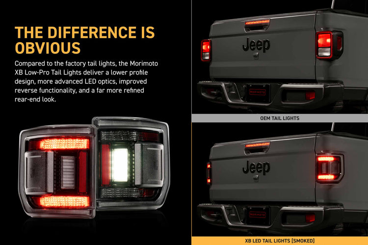 XB LED Tail Lights: 2020+ Gladiator JT (Smoked Lens / Set)-10
