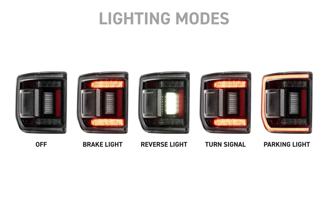 XB LED Tail Lights: 2020+ Gladiator JT (Smoked Lens / Set)-12