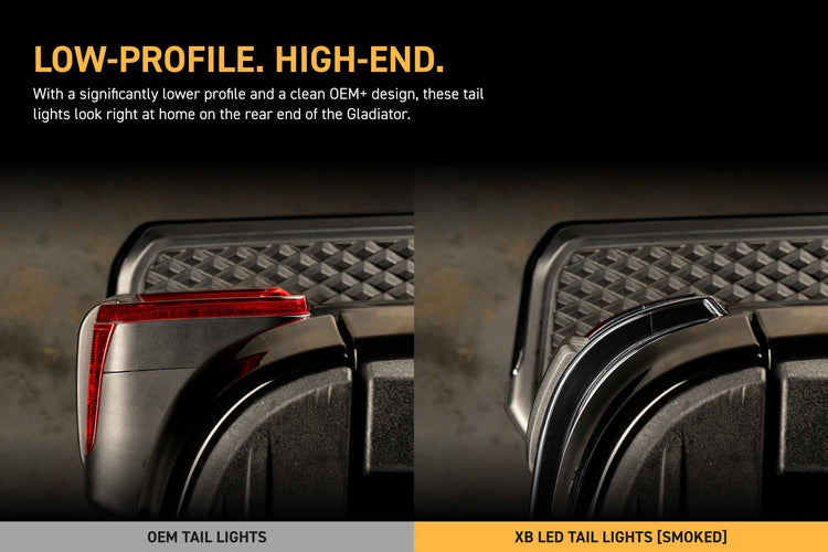 XB LED Tail Lights: 2020+ Gladiator JT (Smoked Lens / Set)-8