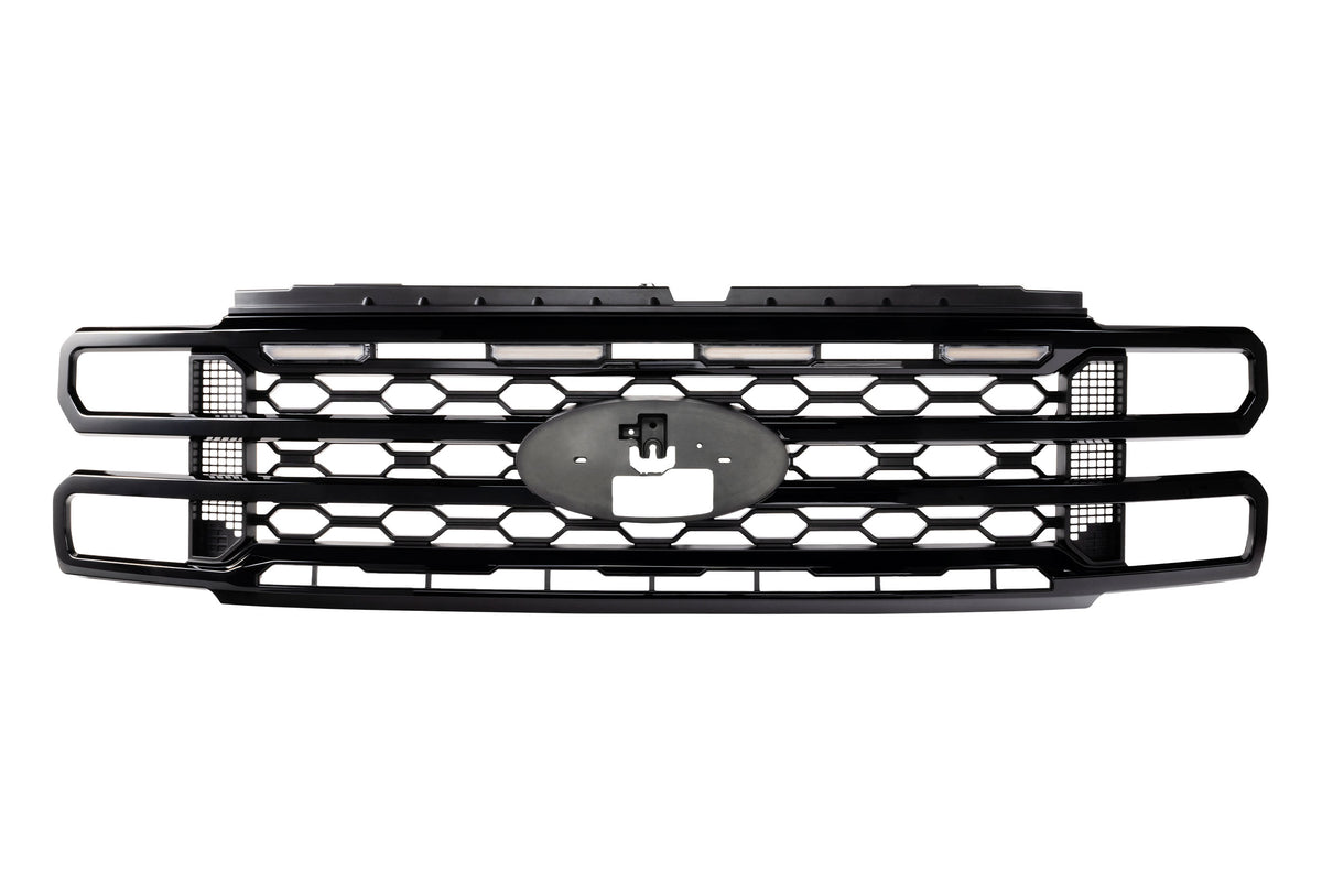 XBG LED Grille: 2023+ Super Duty (Black / Each)-2
