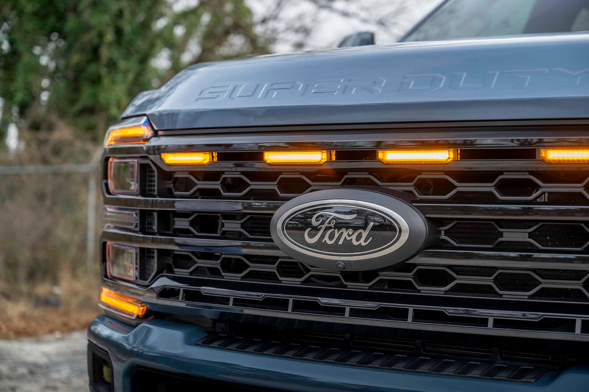 XBG LED Grille: 2023+ Super Duty (Black / Each)-4