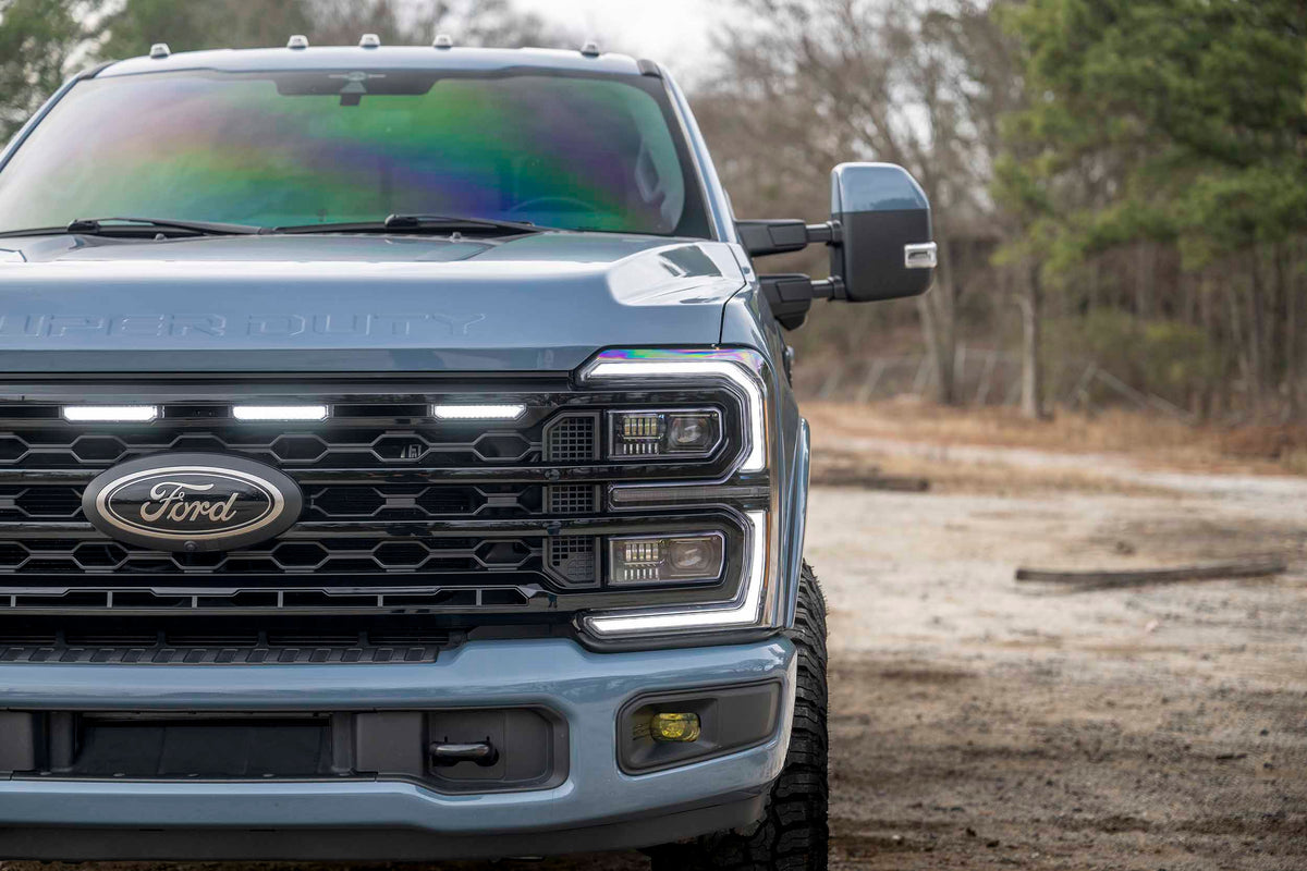 XBG LED Grille: 2023+ Super Duty (Black / Each)-6