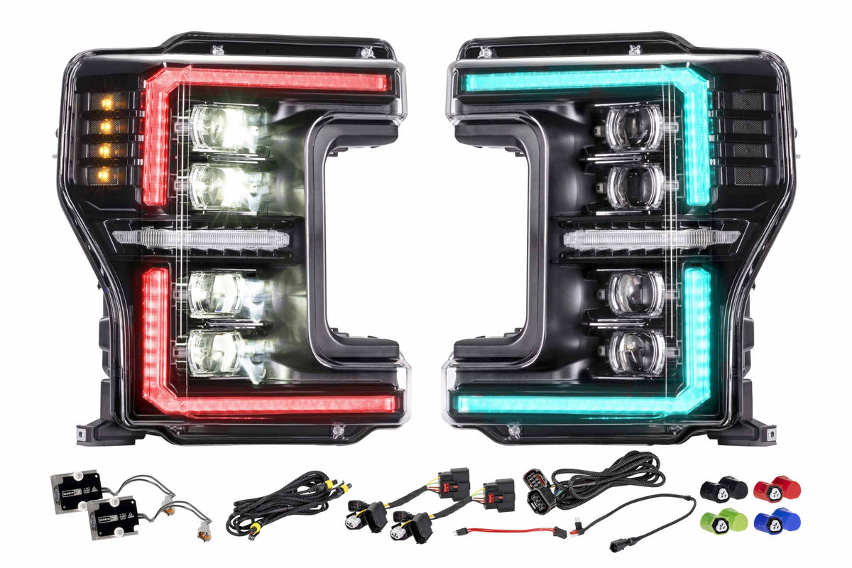 XRGB Evo Headlights: 17-19 Ford Super Duty (Set)-2