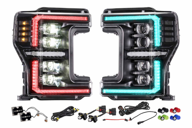 XRGB Evo Headlights: 17-19 Ford Super Duty (Set)-2