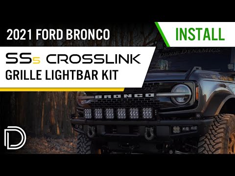 Bronco SS5 6-Pod CrossLink Grille Lightbar Kit