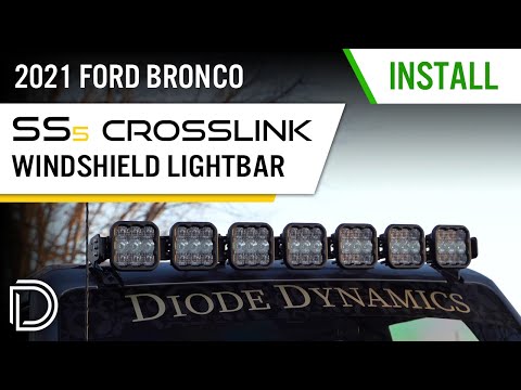 Bronco 2021+ SS5 CrossLink Windshield  Lightbar Kit